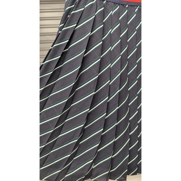 NWT TOMMY HILFIGER Size 4 Skirt Pleated Striped Elastic Waist - Picture 2 of 9